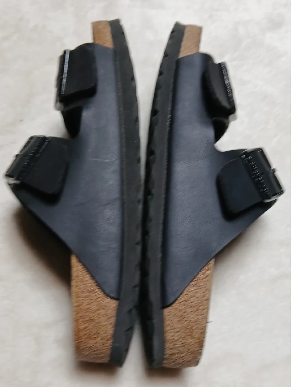Birkenstock Arizona Black Two-Strap Adjustable Slide Sandals Size 39